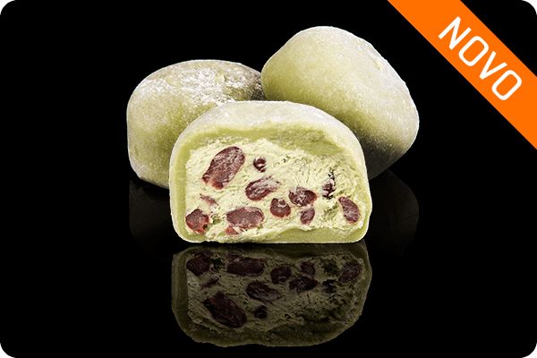 Mochi de Matcha e Feijão Vermelho